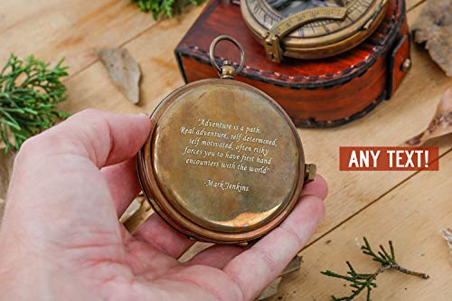 image for Royalnauticalmart Personalized Compass, Engraved Compass, Custom Compa