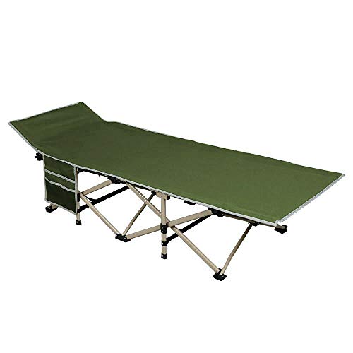 Heize best price Green Strong Stable Folding Camping Cot Bed W/Storage Bag Outdoor Hunting Hiking (U.S. Stock)