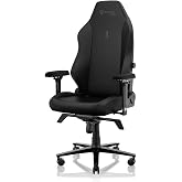 Secretlab Titan Evo NanoGen Pure Black Gaming Chair - Regular, Leatherette | Ergonomic, Lumbar Support, High Back, Reclining, Magnetic Head Pillow, Standard (285 lbs), 4D Armrests, Height Adjustable