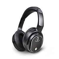 Juboury Solace.Pro Active Noise Cancelling Wired Closed-Back Over-Ear Headphones for iPhone,PC and Flight with Carrying Case(Wired,Black)