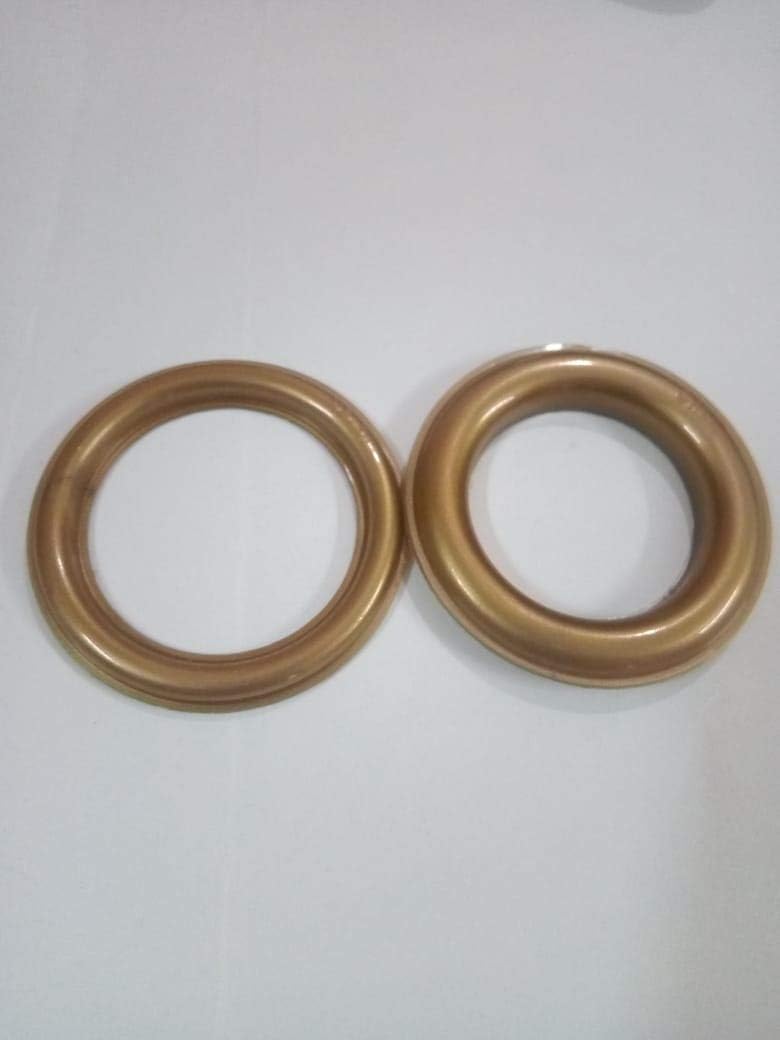 Almighty Multiples Heavy Round Shape Curtain Male-Female Rings for 1 Inch Curain Rod (Copper) -100 Pieces