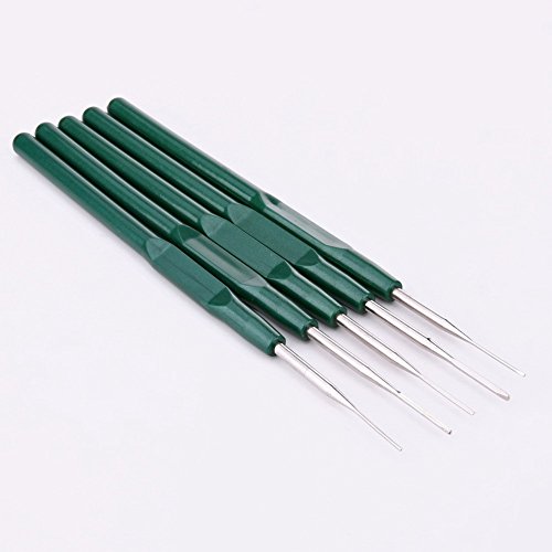 Whitelotous 5pcs Car Wire Terminal Socket Pin Removal Maintenance Titanium Alloy Steel Dismount Tool