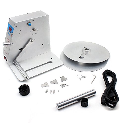 Label Rewinder Machine, Adjustable Speed Digital Automatic Label Rewinder Tags Industry Electric Labeling AC110V US Stock