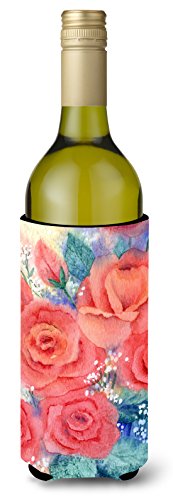 Caroline's Treasures IBD0251LITERK Roses Wine Bottle Hugger Bottle Cooler Sleev…