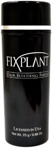 FIXPLANT Keratin Hair Building Fibers, Hair Loss Concealer. the 30 Second "HAIR TRANSPLANT" Regular Size 25 gm, 0.88 oz (Black)