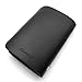 Credit Card Holder Wallet Cow Leather for Men Women - 26 Card Slots (Black)