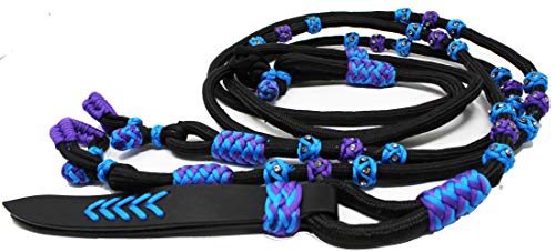 Challenger Tack Horse Western Braided Nylon Romel Romal Rommel ReinsPopper 607217