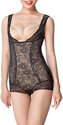 Demon Queen Women's No Cups No Fishbones Shapewear Slimmer (6-10, black)