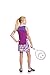 Street Tennis Club Girls Tennis Dress & Golf Outfit, Athletic Skirts Dress with Built-in Shorts - Girls Active Golf and Tennis Clothes Sparkaling Grape/Purple Medium (8-9 Years)