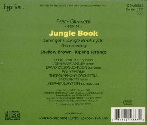 Percy Grainger Jungle Book John Mark Ainsley David Wilson Johnson Polyphony Stephen Layton Amazon De Musik amazon de