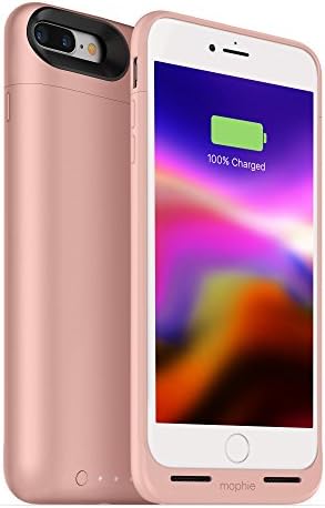 mophie Juice Pack Wireless - Charge Force Wireless Power - Wireless Charging Protective Battery Pack Case For iPhone 8 – Rose Gold