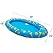 PUPTECK Dog Pool Float - Inflatable Pet Swimming Pool Toy Raft - Blue