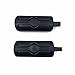 HTTMT MT216-051- BLACK Skull Foot Pegs Footrest Kit Compatible with Harley Dyna Glide Fat Bob Street Bob