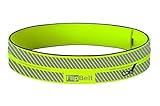 FlipBelt Reflective Edition - The patented high visibility reflective running belt to secure your items and keep you safe while running!