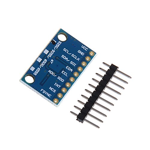 Anmbest 2PCS GY-9250 MPU9250 9-Axis 9 DOF Accelerometer, Gyroscope and Magnetometer Sensor Module 16 Bit AD Converter Data Output IIC I2C SPI