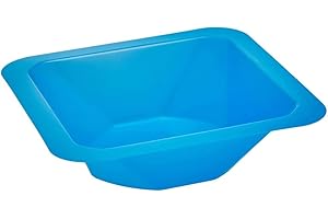 Heathrow Scientific HS1421B Standard Weighing Boat, Polystyrene, Medium, 85 mm L x 85 mm W x 24 mm D, Blue (Pack of 500)