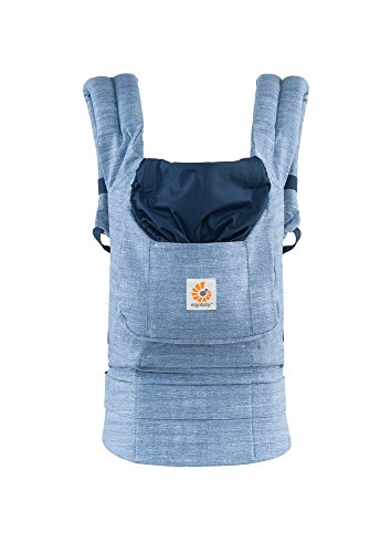 Ergobaby Original Award Winning Ergonomic Multi-Position Baby Carrier
with X-Large Storage Pocket, Vintage Blue