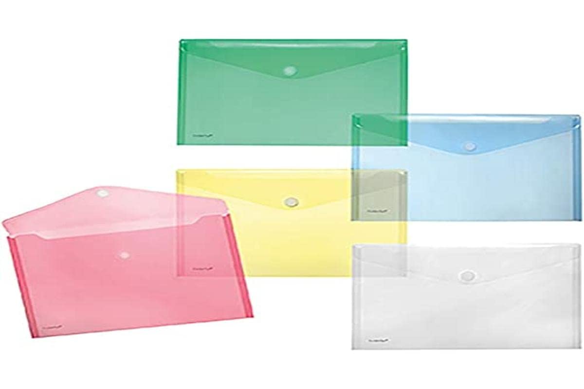 A4quer Transparent Pocket, Various coloris-lot 10