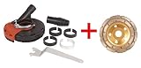 Dastool Expert Surface Grinding Dust Shroud for Angle Grinder, Universal 5-Inch + Diamond grinding cup wheel Dt1701-125D