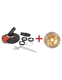 Dastool Expert Dt1701 125D   Espuma de polvo para molinillo de ángulo, universal, 5.0 in + rueda de molienda de diamante