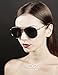 O2 Eyewear 97025 Premium Oversized Flat Aviator Mirrored Sunglass Womens Mens