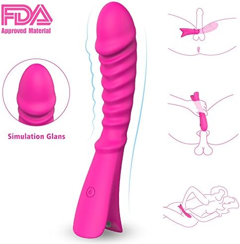 Handheld Wand 9 Vibrations Modeles Powerful Speed Vibrations G S-Pot Stimulator, Cordless 100% Waterproof USB Rechargeable - Cautious, Pink