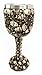 Ebros Day of The Dead Ossuary Skulls Wine Goblet With Skeletal Spine Stem Mountain Heap Of Human Skull Sacrifice Wine Chalice As Kitchen Decorative Halloween Party Centerpiece Accessory