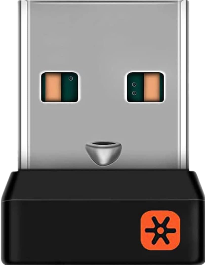 ALLOMN Bluetooth Receiver, 2.4 GHz Ultra Stable Wireless Receiver Adapter, WIFI Nano Receivers Dongle for Logitech Unifying Wireless Keyboard M215 M235 M325 M545 6 Channel 6MM