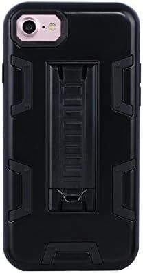 Phone Case For iPhone 8 Plus Case,iPhone 7 Case, Heavy Duty Kickstand Feature Flexible Durable Anti-Scratch Protective and Shock-Absorption Bumper Case Hybrid Shockproof for Apple iPhone8/7 4.7 Inch