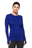 Frumos Women's Activewear Long Sleeve Athletic Wear T-Shirt Made In USA