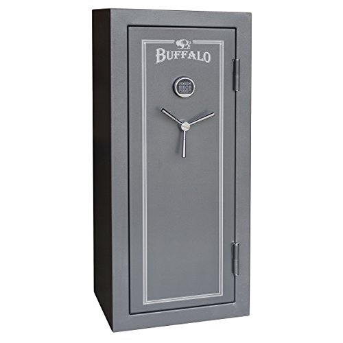 Sportsman Series Buffalo GUNSAFE28 Fire Resistant 28 Rifle Gun Safe with Electric Lock, 4.1 Cubic Feet, Black
