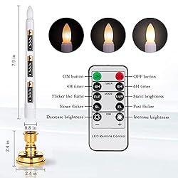 Homemory 9 Pcs Flameless Window Candles with Remote