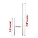 Tension Rods - 5 Pack Cupboard Bars Tensions Rod Curtain Rod 11.8