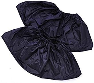 AYBO Reusable Shoe Covers - Waterproof -Wearproof-Dustproof-Mudproof Durable, Thick Material - One Size Fits All Up to XL (10 pairs) (Black)