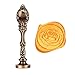 Jiulyning The Rose Wax Seal Stamp Vintage Sealing Red Brass Color Handle