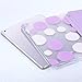 ULAK iPad 5th/6th Generation Case, Slim Protective Polka Dot Hard Back Cover, Auto Sleep/Wake, Viewing & Typing Stand Mode, Lavender, Compatible with iPad 9.7 2018/2017