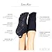 toesox Low Rise Full Toe Grip Socks for Women - Non Slip Ankle Five Toe Barefoot Socks For Barre Yoga Pilates and Ballet