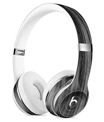 Wood Pattern Design Skinz Premium Full-Body Cover Wrap Decal Skin-Kit for The Beats by Dre Solo 2 (Wired) - Dark Ebony Woodgrain - Thumbnail 3