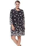 Chicwe Women's Cowl Neck Cashmere Touch Plus Size Dress