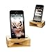 coopsion Wooden Cell Phone Stand, Phone Holder Wooden Sound Amplifier for iPhone 7 7Plus 6 6Plus Samsung and Cell Phone