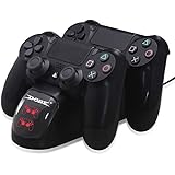 DOBE Dual USB Charging Dock Station with LED Indicator for Playstation 4, PS4 Pro, PS4 Slim Wireless Gamepad Controller