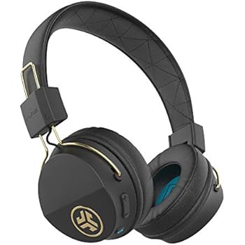 JLab Audio Studio ICON Bluetooth Wireless On-Ear Headphones | Ultra-Plush Cushions | Wireless Headphones | 13 Hour Bluetooth Playtime | 40mm Neodymium Drivers | Track Control | Microphone | Black Gold