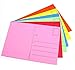 Hygloss Blank Postcards For Mailing- 25-Pack Personalize-Your-Own Mailable Assorted Bright Postcard - 4” x 5 ½” – For Invitations, Thank you Cards, Greeting Cards, Classroom Activity, Pen Pal Letters and More