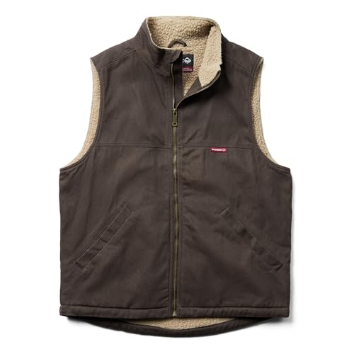 WOLVERINE Men's Upland Sherpa Lined Vest, Java