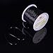 PH PandaHall 0.8mm Black Elastic String, 60m/196 ft Stretchy Polyester Threads Bracelet Cord Bead Thread Cord Elastic Thread for Clay Beads Bracelets Necklace Jewelry Keychain Making Hair Extensions