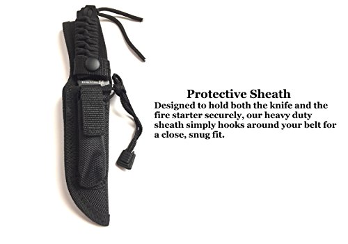 DAX Industries Fixed Blade Survival Knife With Magnesium Fire ...