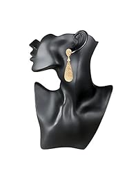 Moonstruck - Pendientes colgantes para mujer, diseño de diamante dorado