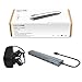 WAVLINK 7 Ports USB Type C Hub Aluminum Design with 5V/4A Supply Adapter Multi-Function USB Dock Hot Swapping Support for Mac Ultra-Slim Desktop- Gray