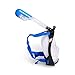 Full Face Snorkel Mask with Camera Mount, Anti-Leak Anti-Fog, 180 Panoramic View New Experience for Snorkeling, Diving, Outdoor, Swimming, Adult