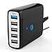 USB Charger, JDB 40W 8A 5-Port Desktop USB Charging Station with Power IC Tech, Compatible iPhone Xs Max XR X 8 7 6 Plus, iPad Pro Air Mini, Galaxy S10 S9 S8 S7 Edge, Tablet and More USB Adapters
